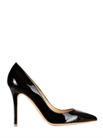 SEMILLA - 100MM SPITZE PUMPS AUS LACKLEDER - SCHWARZ