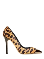SEMILLA - 100MM PONYSKIN METAL TOE PUMPS - LEOPARD