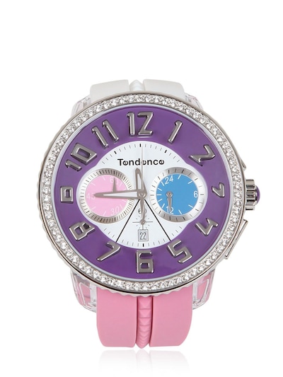 Tendence Crazy Watch In Purple,white