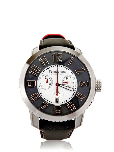 Tendence Gulliver Swiss Made Watch In Steel Grey
