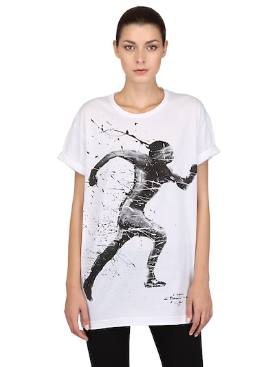 Dynamo Camp Limit.ed Printed Cotton Jersey T-shirt In White