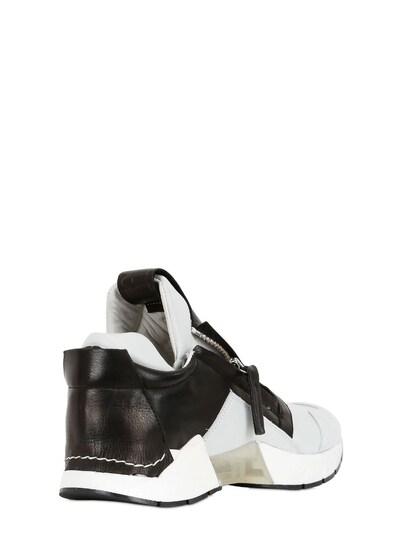 CINZIA ARAIA Leather & Plexiglas Sneakers