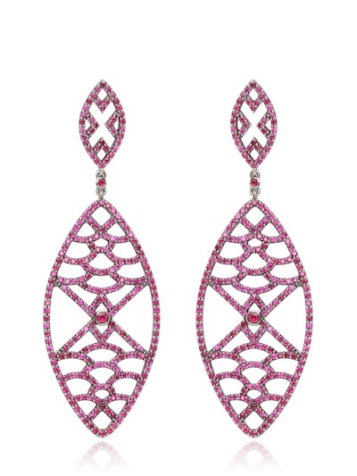 Deborah Pagani Maiko Earrings In Pink