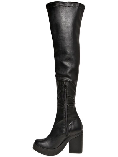 MIISTA Stretch Faux Leather Boots
