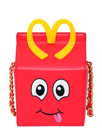 MOSCHINO - HAPPY MEAL LEATHER SHOULDER BAG