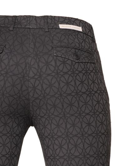 INCOTEX KAYLE COTTON JACQUARD TROUSERS