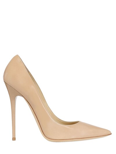 JIMMY CHOO 120Mm Anouk Patent Leather Pumps, Nude