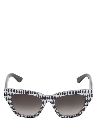 Oxydo Printed Acetate Sunglasses In Black/white