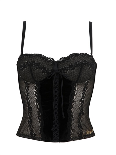 blugirl underwear - 蕾丝紧身胸衣 - 黑色