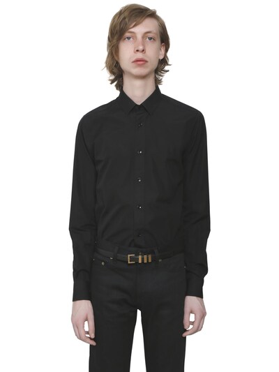 Saint Laurent Classic Casual Shirt In Black