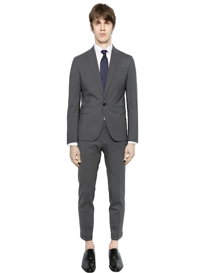 DSQUARED2 Tokyo Light Stretch Wool Gabardine Suit, Grey