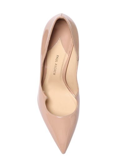 PAUL ANDREW 105MM ZENADIA BRUSHED LEATHER PUMPS, NUDE