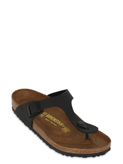 BIRKENSTOCK GIZEH LEATHER THONG SANDALS