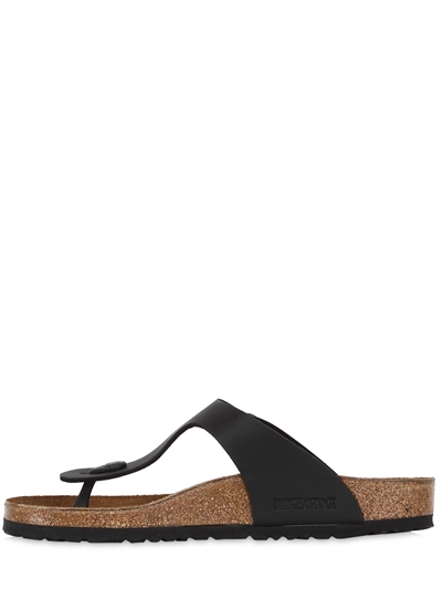 BIRKENSTOCK GIZEH LEATHER THONG SANDALS