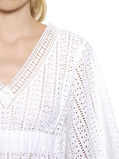 TALITHA COTTON CROCHETED LACE DRESS