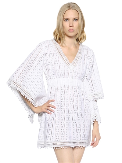 TALITHA COTTON CROCHETED LACE DRESS