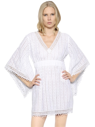 TALITHA COTTON CROCHETED LACE DRESS