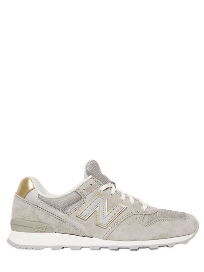 NEW BALANCE 996 SUEDE & MESH SNEAKERS,63IAM9001-SEE1