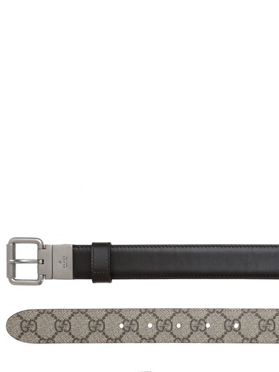 GUCCI - 30MM REVERSIBLE LEATHER BELT