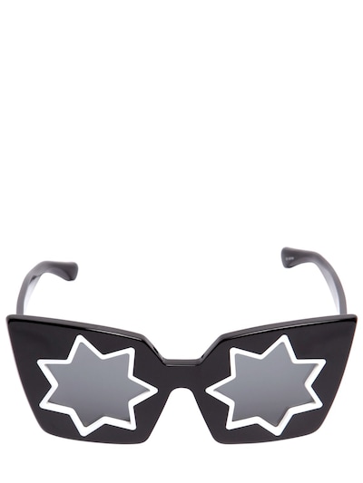 Markus Lupfer Star Acetate Squared Sunglasses In Black