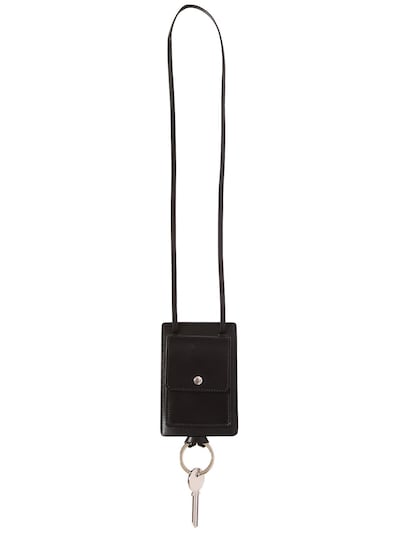 Givenchy Leather Necklace Key Holder In Black