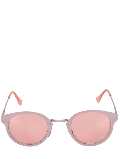 Super Panamá Metal Round Sunglasses In Pink