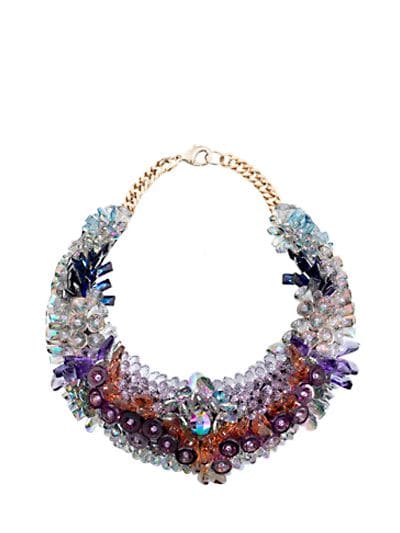 Ken Samudio Swarovski Crystals & Plastic Necklace In Multicolor