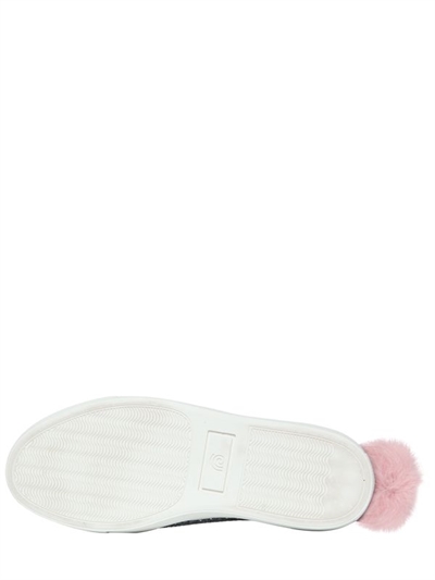 MINNA PARIKKA 20MM BUNNY GLITTER SNEAKERS