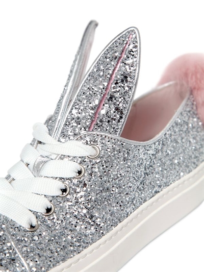 MINNA PARIKKA 20MM BUNNY GLITTER SNEAKERS