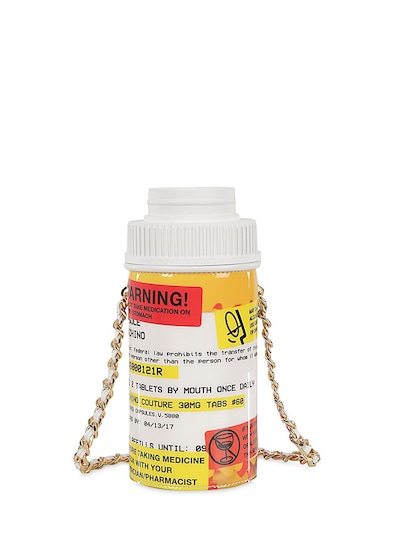 MOSCHINO PILL BOTTLE SHAPED SHOULDER BAG,64I0UG001-MTg4OA2