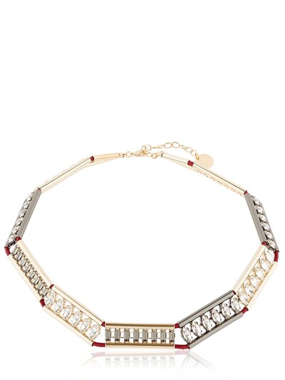 Anton Heunis Opulent Minimalism Necklace In Gold/red