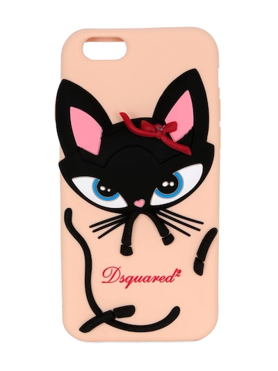 DSQUARED2 3D CAT SILICONE IPHONE 6 CASE, NUDE,64IA0Y017-OTIxMg2