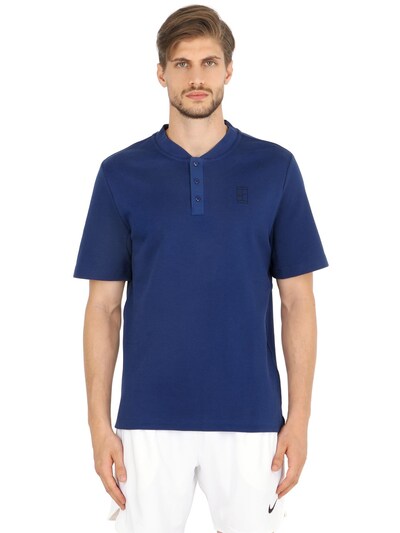 Nike Tennis Court Piqué Polo Shirt In Blue