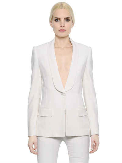 alexander mcqueen leaf crepe jacket