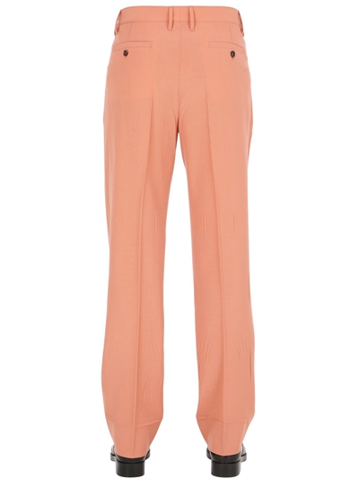 GUCCI 22CM VINTAGE EFFECT WOOL FILE PANTS