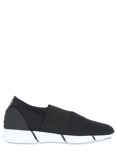 Elena Iachi 20mm Neoprene Slip-on Sneakers In Black