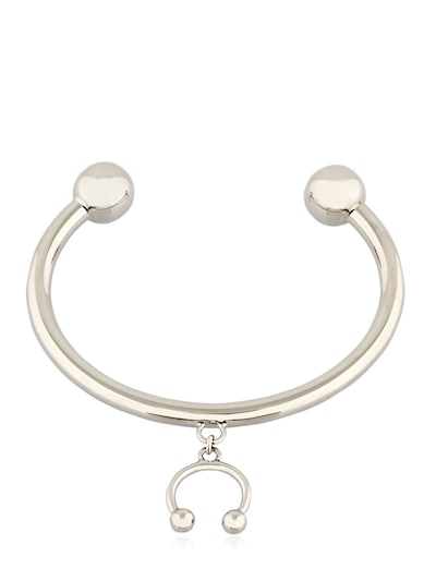 Maria Francesca Pepe Pierced Bracelet With Charm In Silver