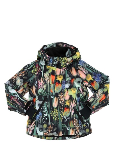 Waterproof Floral Nylon Ski Jacket, $180