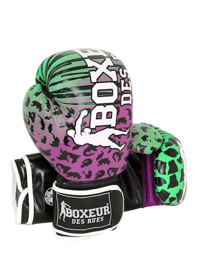 Boxeur Des Rues 8oz Animalier Synthetic Boxing Gloves In Multicolor
