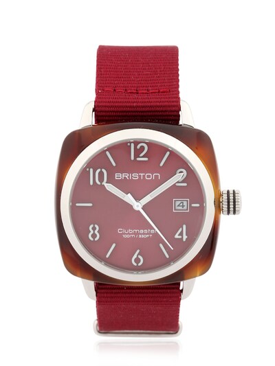Briston Icons Clubmaster Classic Watch In Bordeaux