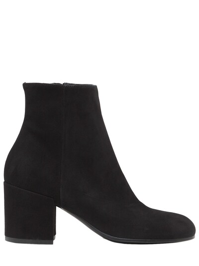 STRATEGIA 50MM SUEDE ANKLE BOOTS, BLACK