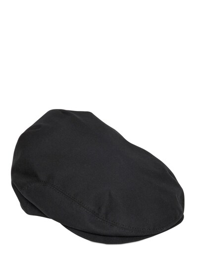 Dolce & Gabbana Cotton Toile Flat Cap In Black