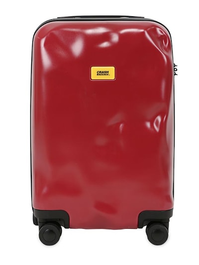 Crash Baggage 40l 4-wheel Spinner Carry On Trolley In Mustard