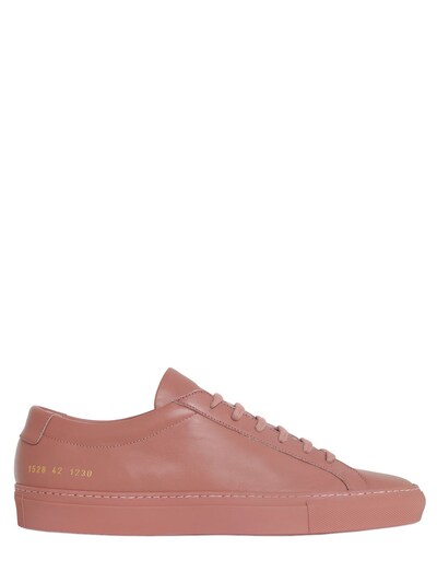 COMMON PROJECTS ORIGINAL ACHILLES LEATHER SNEAKERS, ANTIQUE ROSE