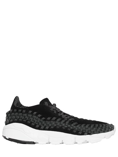 NIKE AIR FOOTSCAPE SUEDE & WOVEN trainers,65I4OZ005-MDAx0