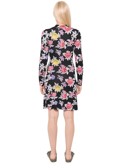 HOUSE OF HOLLAND ROSE PRINTED VISCOSE JERSEY DRESS