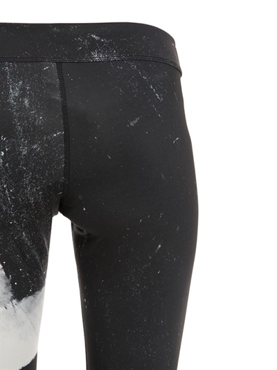 REEBOK CROSSFIT PRINTED MICROFIBER LEGGINGS