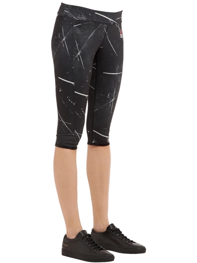 REEBOK CROSSFIT CROPPED MICROFIBER LEGGINGS