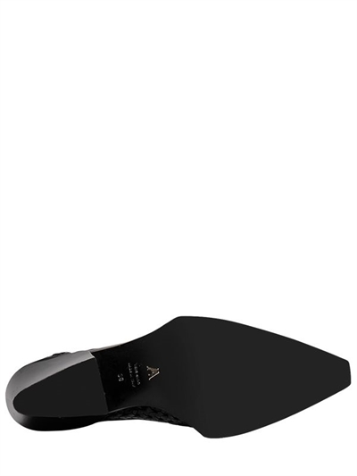 ALYX 40MM RODEO WOVEN LEATHER ANKLE BOOTS