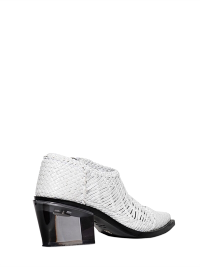 ALYX 40MM RODEO WOVEN LEATHER ANKLE BOOTS